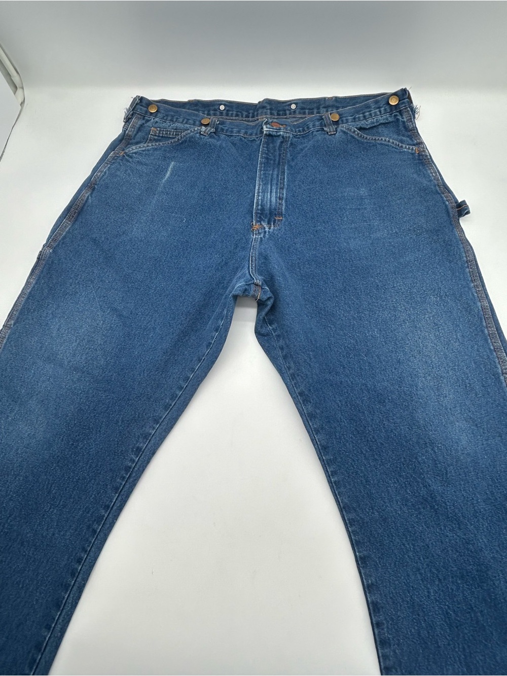 Vintage Round House Men's Classic Blue Carpenter Jeans - 44x32
